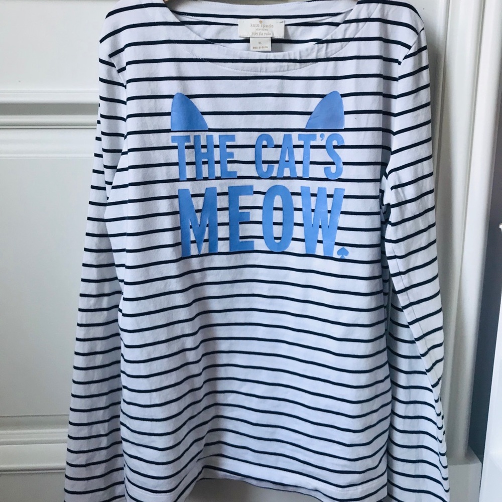 graphic striped long sleeve shirt